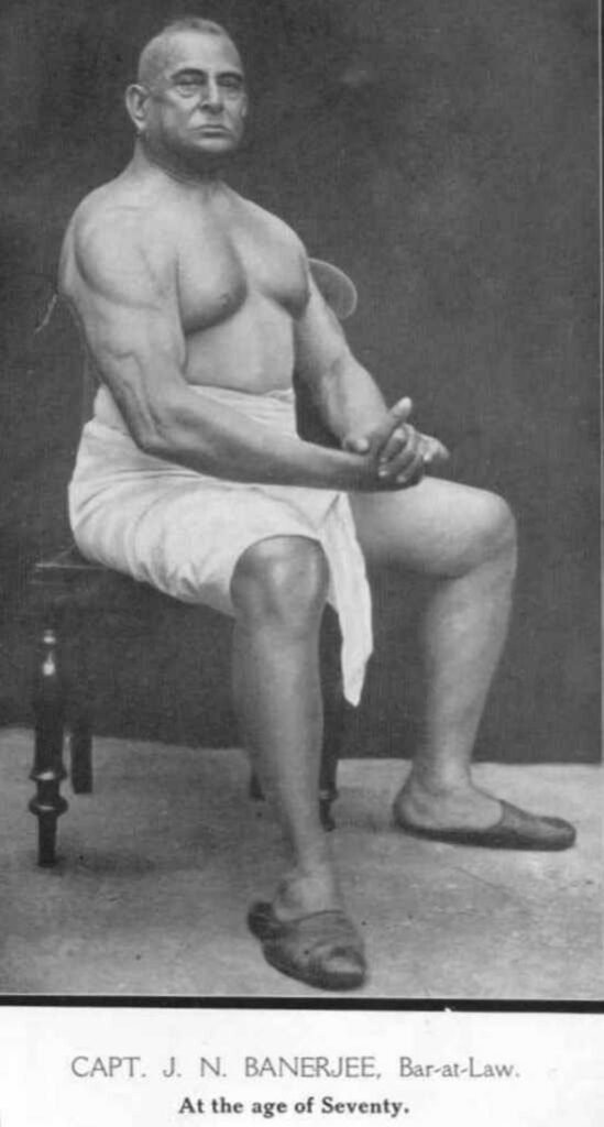 Body Builders of Pre-Independence India. Source: Barbell and Muscle Control Exercises, Keshab Sen Gupta and Bishnu Charan Ghosh.